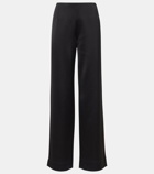 Toteme High-rise satin wide-leg pants