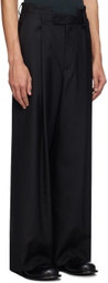 Marina Yee Black Wide-Leg Trousers