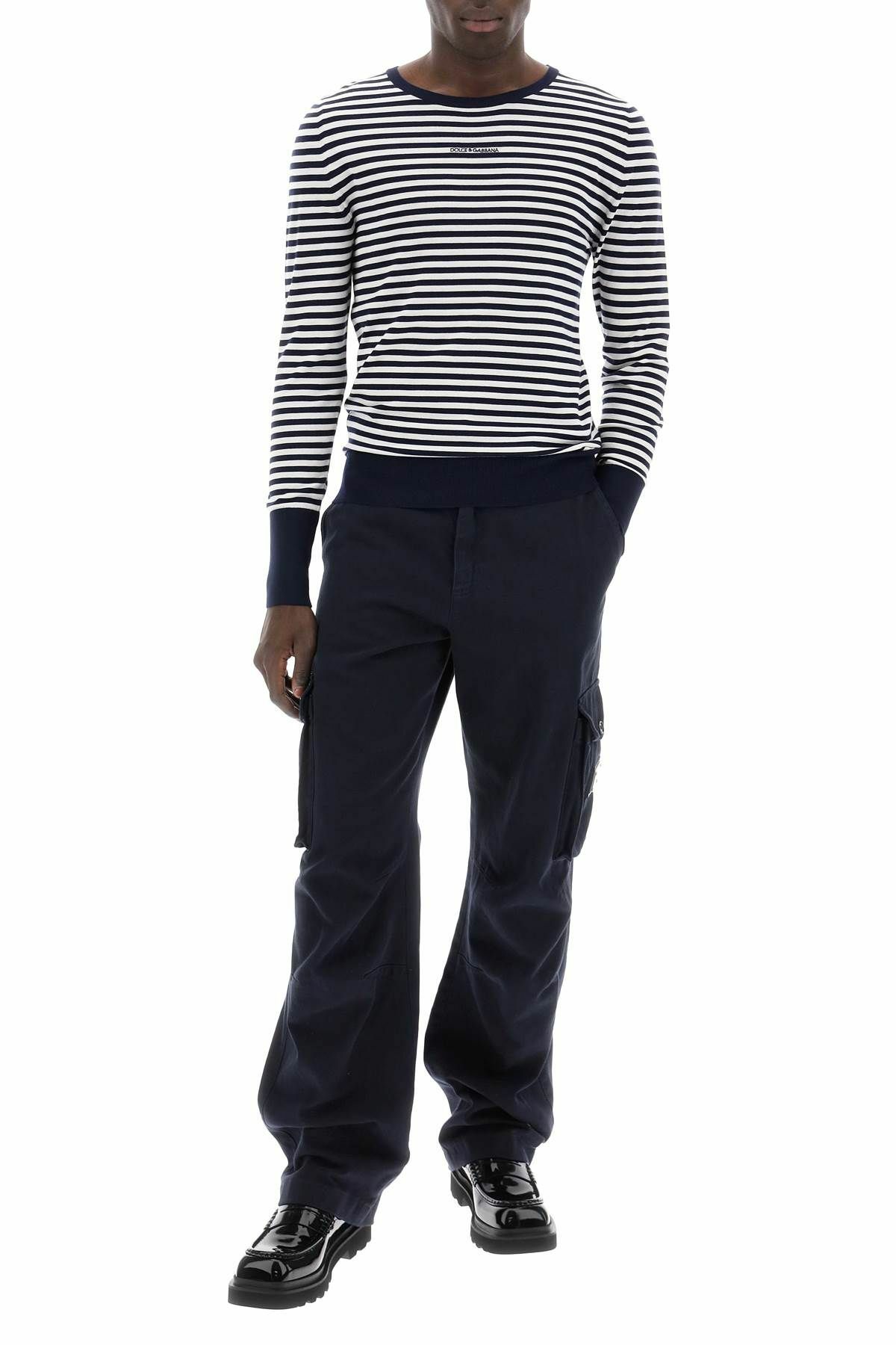 パンツ DOLCE&GABBANA navy corduroy cargo pants Dolce & Gabbana Zip Cargo Pants - Ākaibu Store