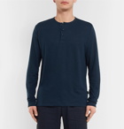 Onia - Slub Linen-Blend Henley T-Shirt - Men - Navy