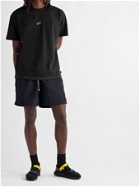 NIKE - Sportswear Premium Essential Logo-Embroidered Cotton-Jersey T-Shirt - Black