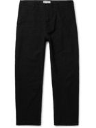 4SDESIGNS - Metallic Cotton-Blend Bouclé Trousers - Black