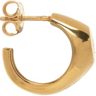 D'heygere Gold Signet Hoop Earrings