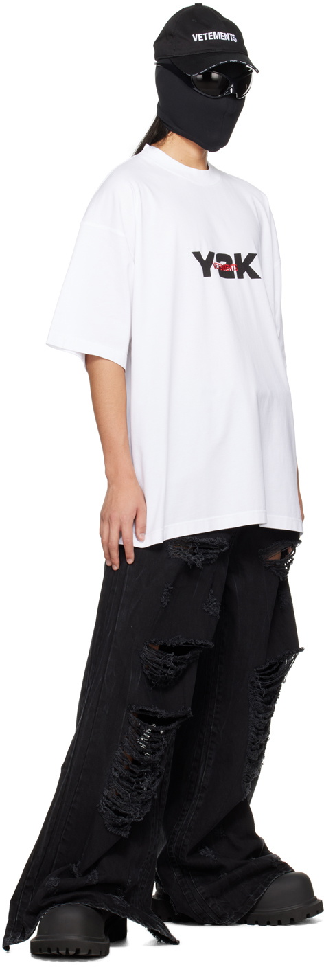 【VETEMENTS】Y2K Tシャツ Buy Vetements Y2K T-Shirt 'White' - UE64TR250W WHIT | GOAT