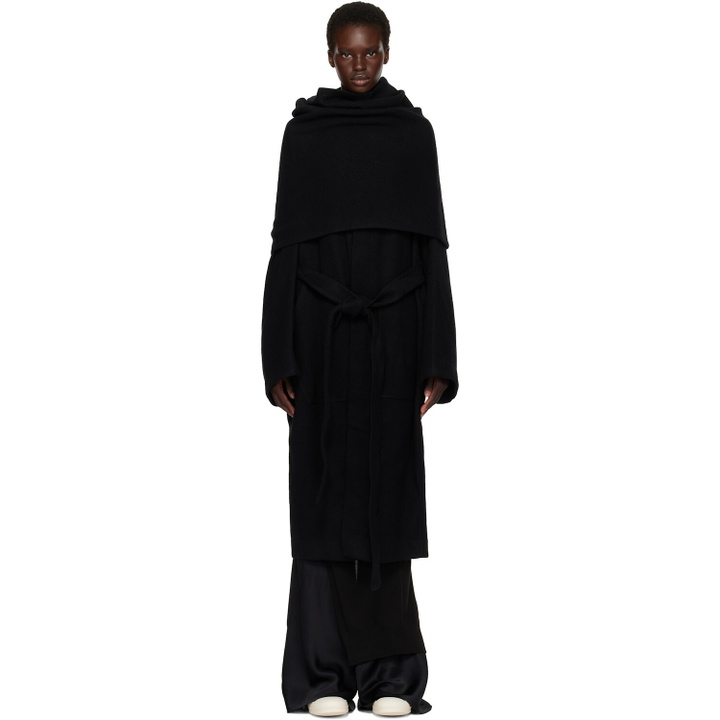 Photo: Rick Owens Black Tower Dagger Robe Coat