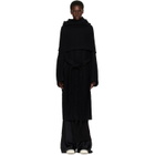 Rick Owens Black Tower Dagger Robe Coat