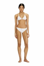 Diesel Thong in cotton with all-over floral print - Strings Womens in White