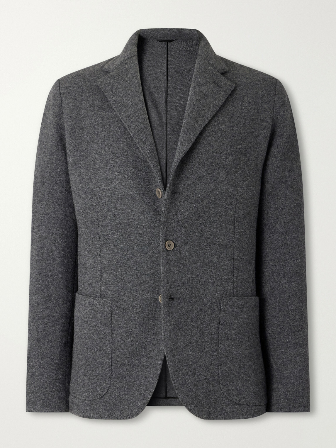 Anderson & Sheppard - Unstructured Wool and Cashmere-Blend Blazer - Gray