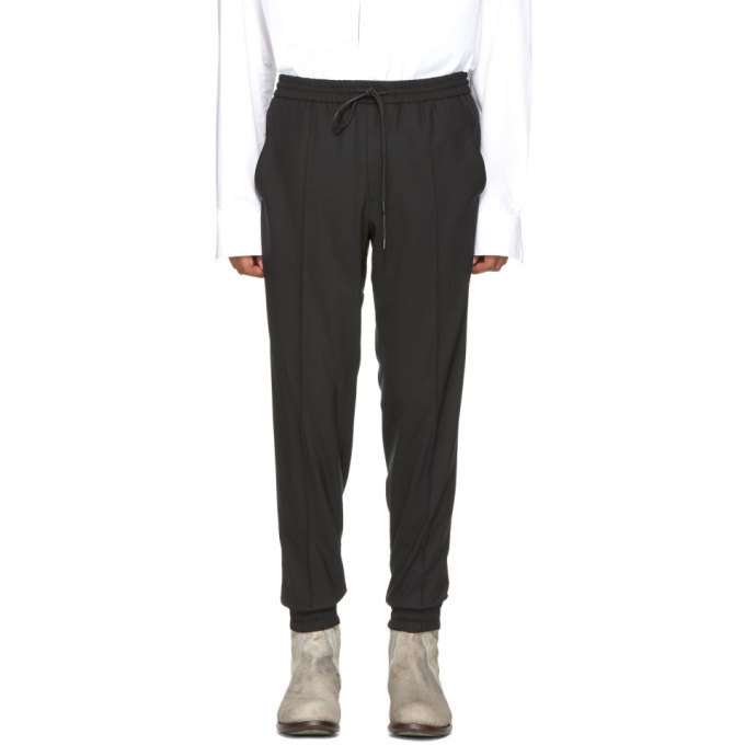 Photo: Juun.J Black Wool Drawstring Trousers