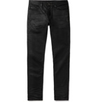 SAINT LAURENT - Skinny-Fit Coated Stretch-Denim Jeans - Black