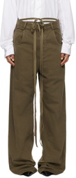 Ann Demeulemeester Green Polly 5 Pocket High-Comfort Jeans
