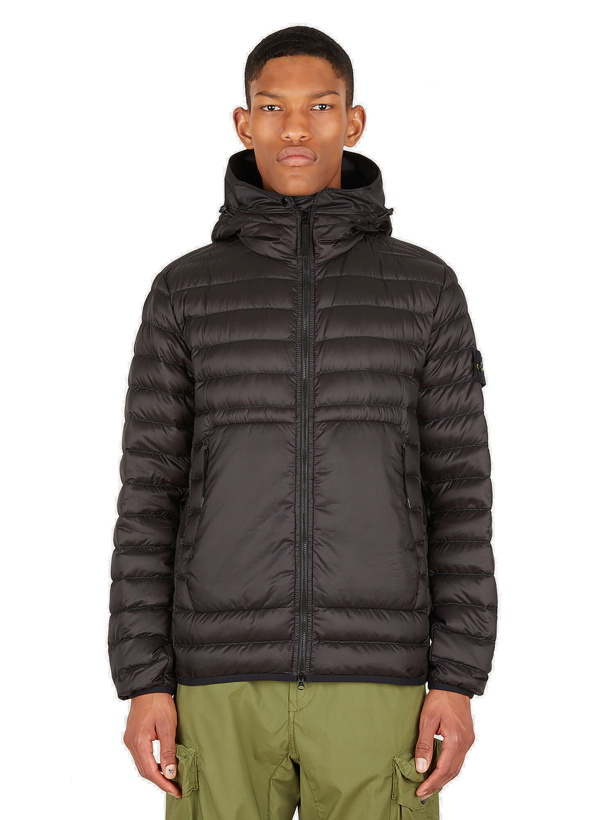 Photo: Hooded Quilted Jacket in Brown