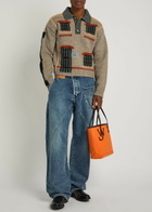 JW Anderson House Wool Polo Jumper Beige