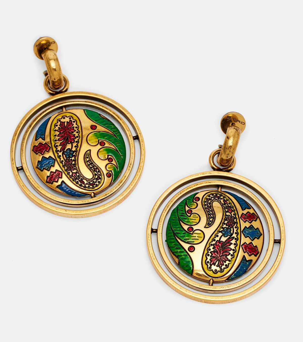 Etro Paisley drop earrings
