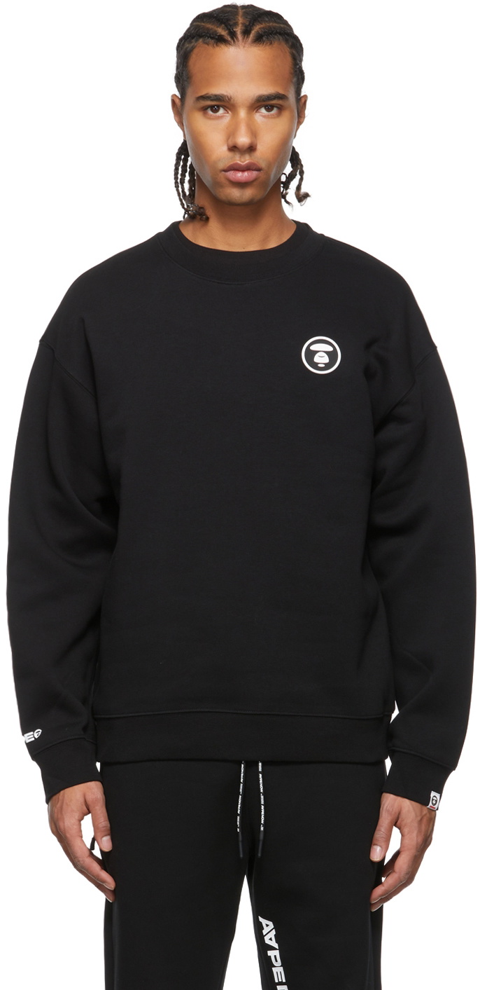 AAPE by A Bathing Ape Black Logo Sweatshirt AAPE by A Bathing Ape