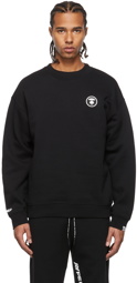 AAPE by A Bathing Ape Black Logo Sweatshirt