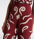 Cala de la Cruz Toya printed wide-leg pants