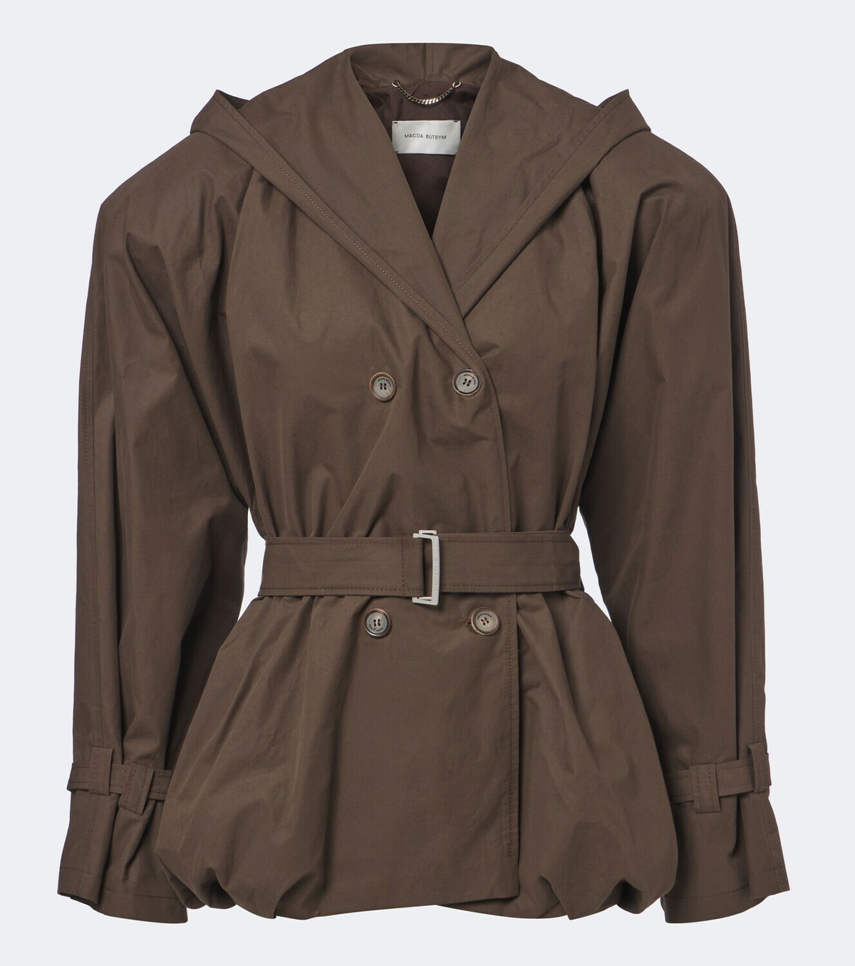 Magda Butrym Belted hooded cotton jacket