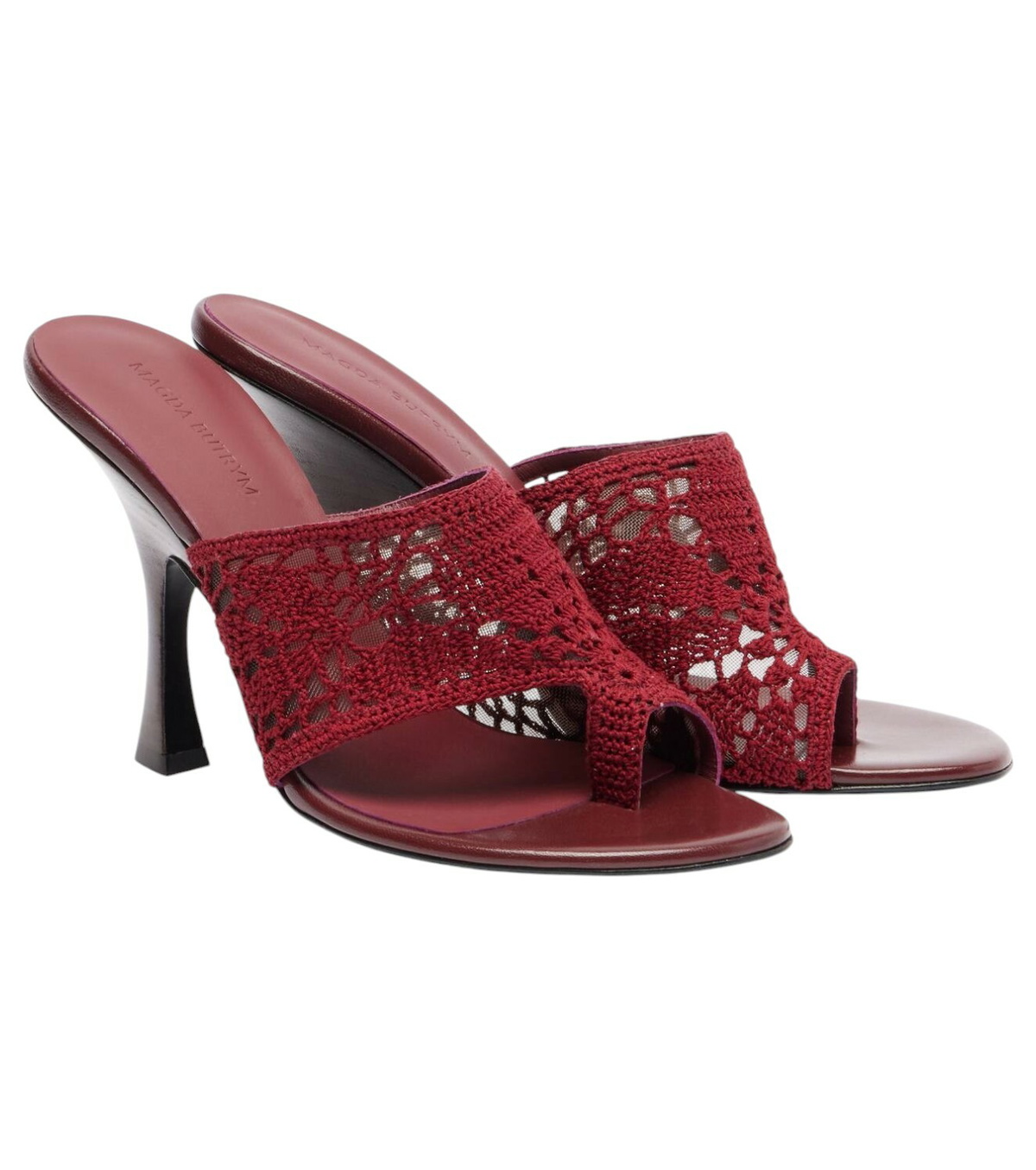 Magda Butrym Blue Double Flower Heeled Sandals Magda Butrym