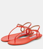 Aquazzura Almost Bare leather thong sandals