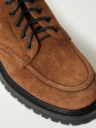 Yuketen - Salvia Padded Leather-Trimmed Suede Boots - Brown
