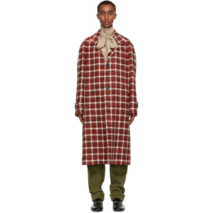 Photo: Gucci Red Wool Tweed Coat