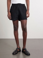 BODE - Field Straight-Leg Logo-Embroidered Cotton-Twill Shorts - Black