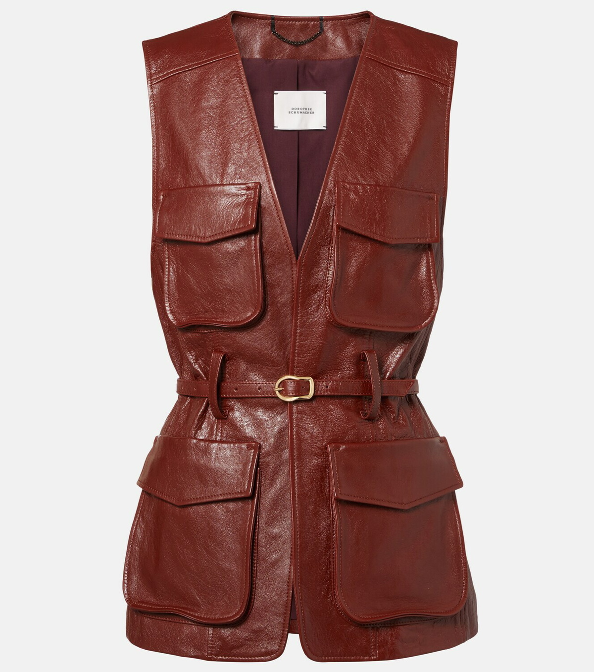 Dorothee Schumacher Broken Shine leather vest