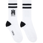 AMIRI White MA Core Logo Socks