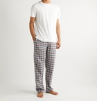 Zimmerli - Heritage Checked Cotton and Wool-Blend Pyjama Trousers - Multi