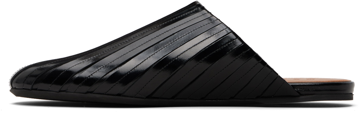 Marni Black Sabot Slip-on Loafers