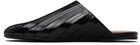 Marni Black Sabot Slip-on Loafers