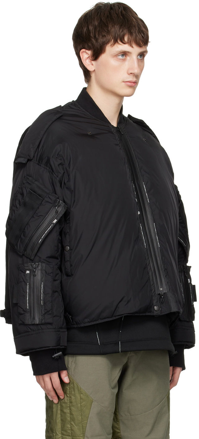 Julius Black Pocket Bomber Jacket Julius