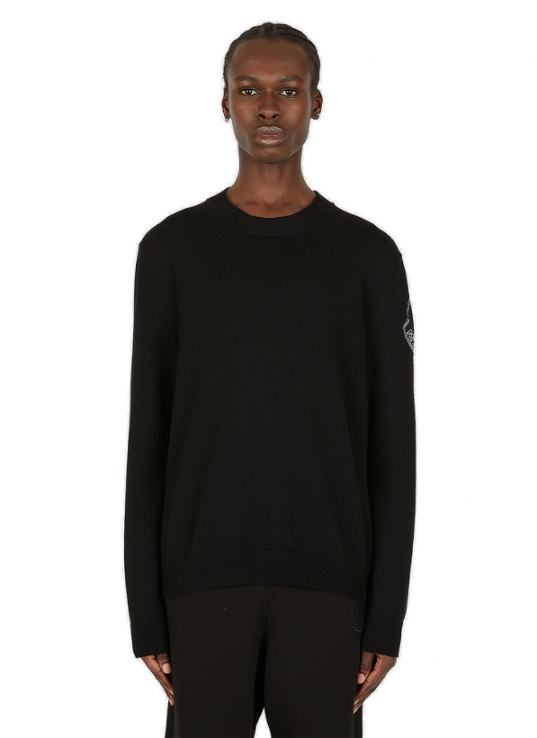 Photo: Crew Neck Knit Sweater in Black