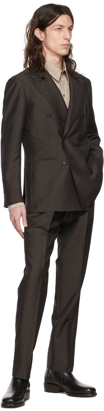 Ring Jacket Brown Mohair Suit