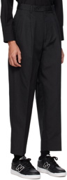 Comme des Garçons Homme Black Pleated Trousers