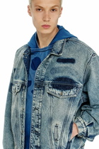 Diesel Trucker jacket with patch effects - Denim Jackets - Unisex - Blue