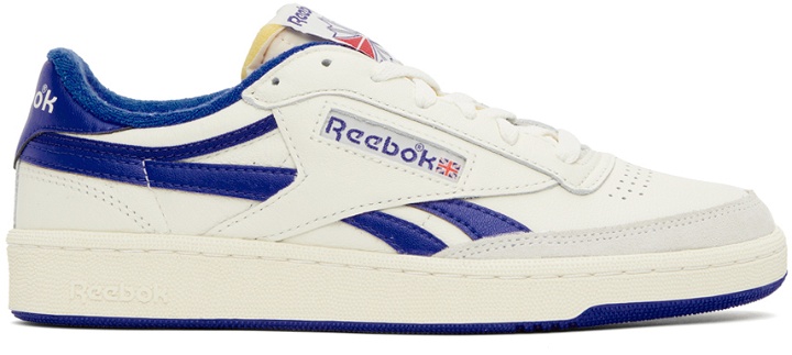 Photo: Reebok Classics Off-White & Blue Club C Revenge Sneakers