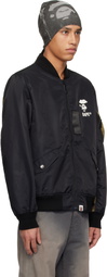 BAPE Black 1st Camo Bomber Jacket