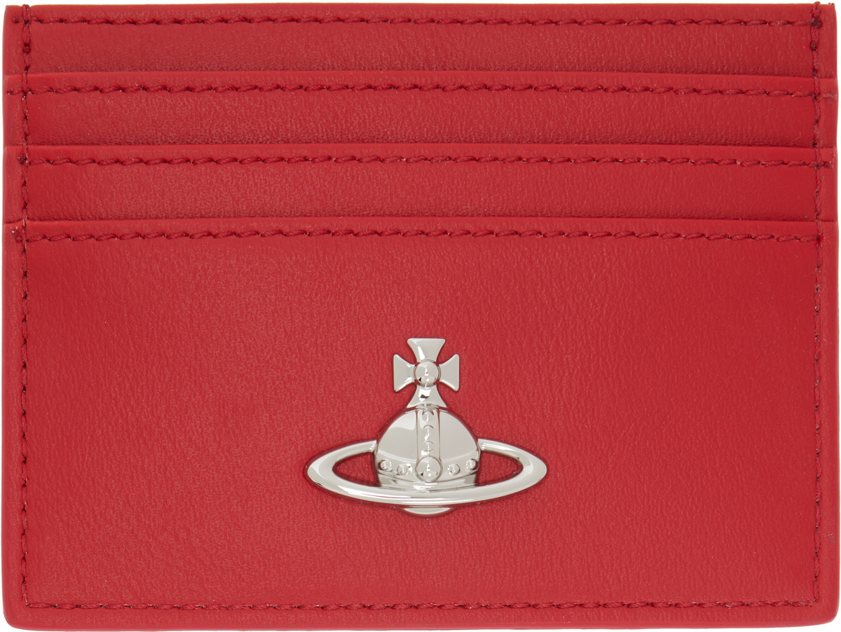 Vivienne Westwood Red Flat Card Holder