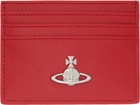 Vivienne Westwood Red Flat Card Holder