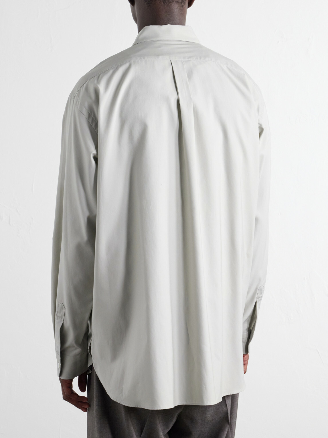 ssstein - Cotton-Satin Shirt - Gray