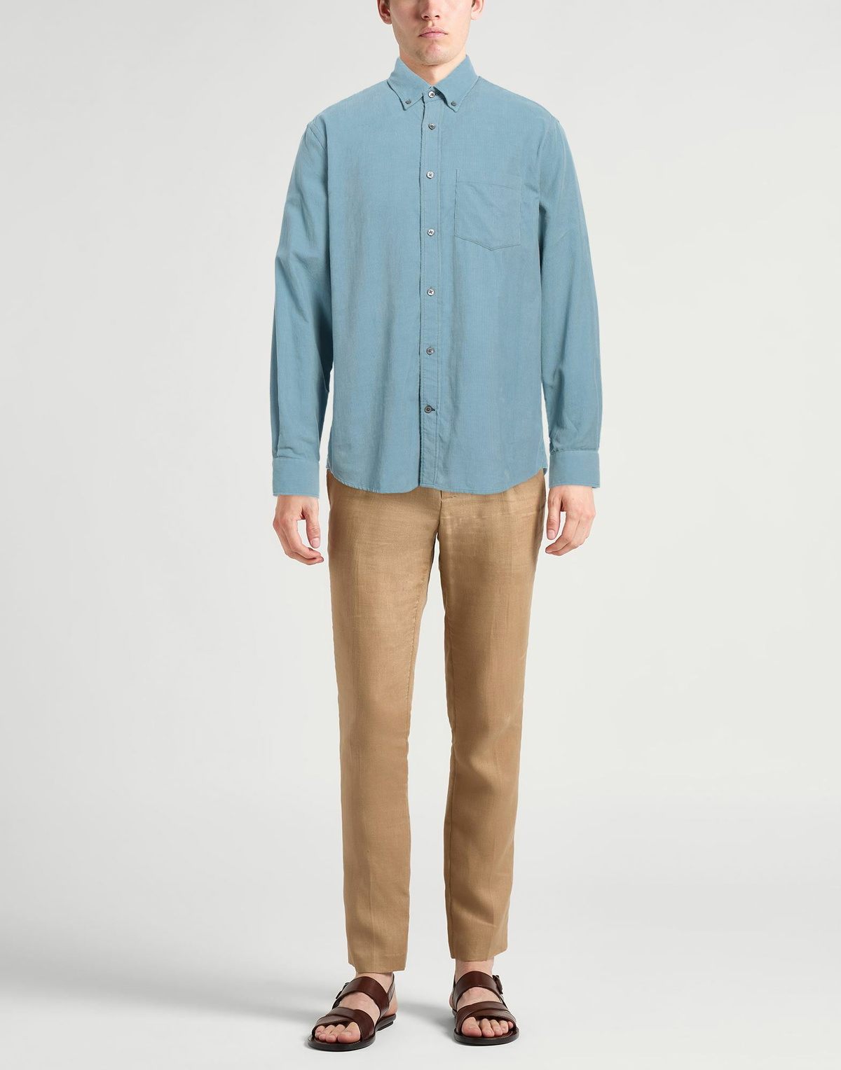 Dunhill Mens Shirt Sky in Blue