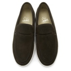 Christian Louboutin Brown Paquebot Loafers