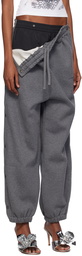 Y/Project Gray Snap Off Lounge Pants