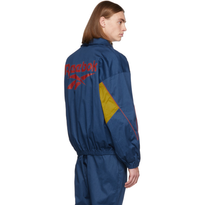 Reebok by Pyer Moss Blue Vector Pullover Jacket Reebok