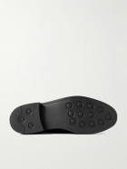 MORJAS - The Plain Toe Leather Derby Shoes - Black