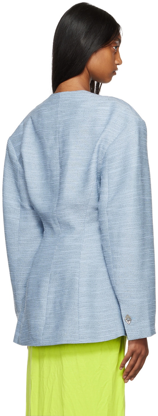 GANNI Blue Recycled Polyester Jacket GANNI