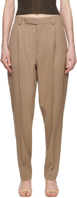 Photo: Teurn Studios SSENSE Exclusive Beige Pleated Trousers