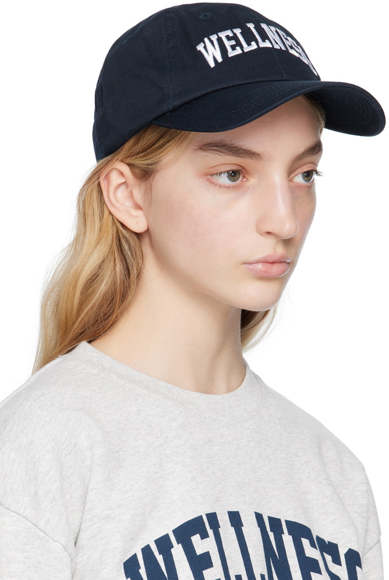 キャップ SPORTY & RICH WELLNESS IVY HAT NAVY Sporty & Rich Navy Wellness Ivy Cap Sporty & Rich
